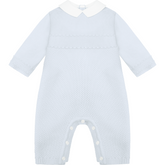 KALEB Baby Blue Knitted All In One & Hat